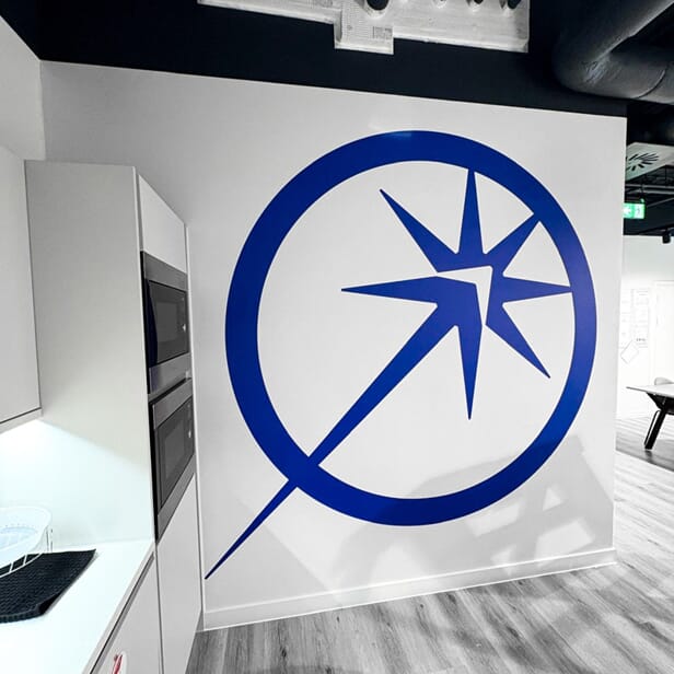 An image of the Brightstar wall logo.
